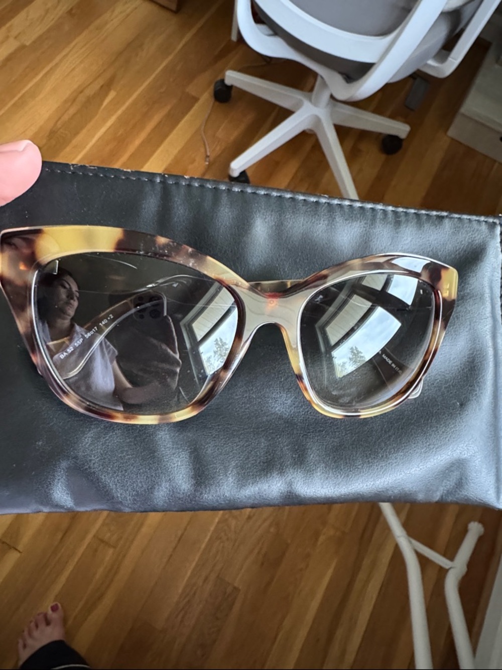 Balenciaga Tortoiseshell Cat-Eye Sunglasses - Brown & Amber